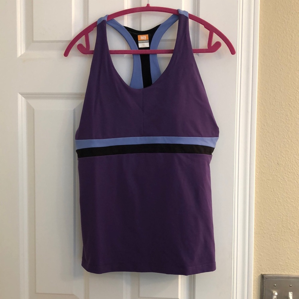 Lucy Powermax Woman’s XL Purple Blue Tank Top